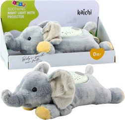 Elefante de peluche con proyector y sonido
