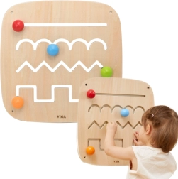 Tablero de manipulación de pared de madera laberinto VIGA