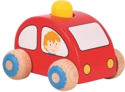 Cochecito de madera con bocina