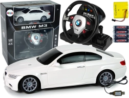 Coche de carreras teledirigido BMW M3 con volante