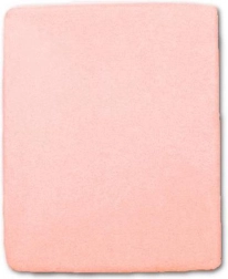 Sábana de rizo impermeable 120 × 60 rosa