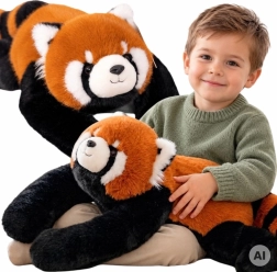 WOOPIE Panda roja de peluche sensorial con peso 1,5 kg