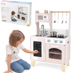 Cocina infantil de madera con LED y sonidos + accesorios VIGA PolarB