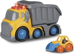 Kiddy camión volquete con efectos 19,5 cm y bulldozer 8 cm