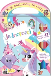 Libro para colorear de viaje Unicornios