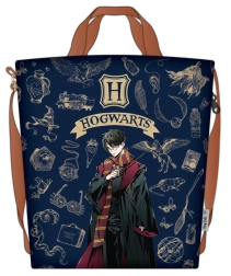 Bolsa de compras Harry Potter navy & gold