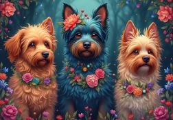 Puzzle Trío de perros 1000 piezas BLUEBIRD