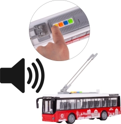 Autobús a escala 1:16 con sonido y luces, puertas abatibles