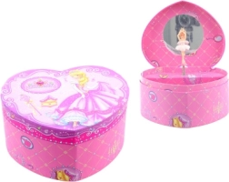 Joyero musical con forma de corazón – princesa