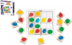 Sudoku infantil con piezas de madera