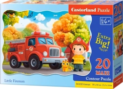 Puzzle de suelo pequeño bombero MAXI 20 piezas CASTORLAND