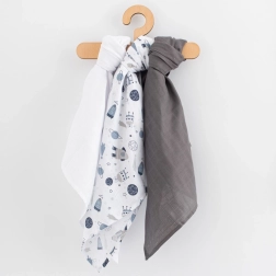 Pañales de muselina para niños 60 × 80 cm, set de 3 uds