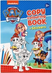Cuaderno para colorear y pegatinas PAW PATROL – formato A4