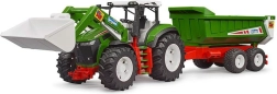 Tractor BRUDER ROADMAX con cargador frontal y remolque basculante