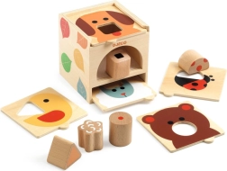 Encajable de madera BoNBasic con animalitos