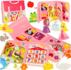 Mochila sensorial Montessori rosa