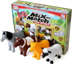 Malblo magnetic – animalitos de granja, construcción magnética para niños