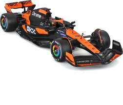 Bburago 1:24 McLaren MCL38 2024 Oscar Piastri en vitrina protectora