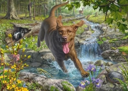 Puzzle Retriever en primavera 1000 piezas