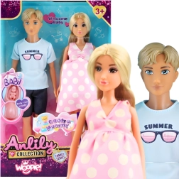 Woopie set familiar de muñecos – mamá embarazada, papá y bebé