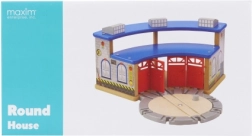 Depósito Maxim con plataforma giratoria para cuatro locomotoras