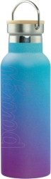 Termobotella con tapa de bambú BAAGL Gradient azul-violeta 500 ml