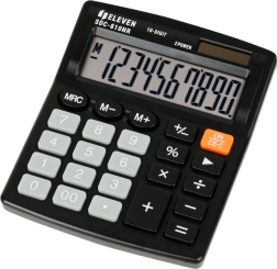 Calculadora de oficina ELEVEN SDC-810NR negra