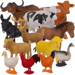 Juego de figuras de animales de granja KRUZZEL – 12 uds