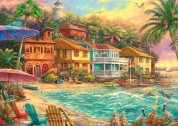 Puzzle Vida en la isla 1000 piezas
