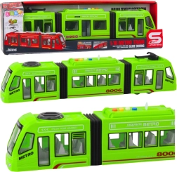 Metro verde 1:16 con puertas abatibles, luces y sonidos
