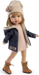 Muñeca realista Guca Penelope con cuerpo totalmente de vinilo, 34 cm