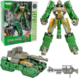 Woopie Robot Transformable Silver Blade 2 en 1 Tanque