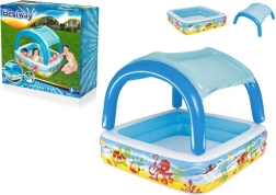 Piscina infantil inflable con dosel