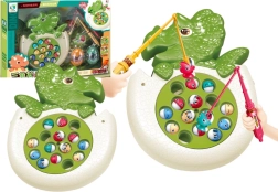 Juego de pesca con cañas y luces – dinosaurio