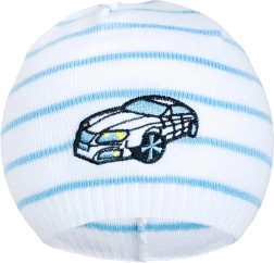 Gorro de primavera New Baby con cochecito blanco-azul 104 (3–4 años)