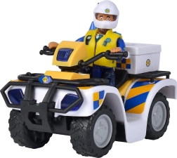Smoby Sam el bombero, quad policial con figura de Malcolm