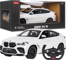 Rastar BMW X6 M 1:14 coche RC con mando a distancia 2,4 GHz – Blanco