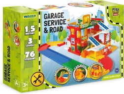 Garaje WADER, pista de 3 niveles de 1,5 m con 2 coches
