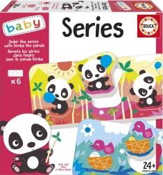 Educa Baby encajable Panda Bimba y amigos, 6 puzles de 3 piezas