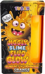 Tuban slime gelatinoso fluo naranja, brilla en la oscuridad 430 g