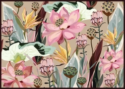 Puzle Flores: Lotos y Proteas 1000 piezas