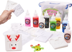 Pegamento de gel 3D cristalino: set creativo DIY en cubo, 26 piezas