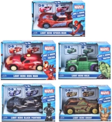 Cochecito de Marvel 1:32 con luz y sonido, mezcla de modelos