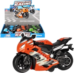Motocicleta de carreras colorida – juguete infantil de 14 cm