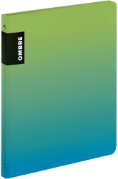 Archivador de anillas de PP A4 con 4 anillas OMBRE verde