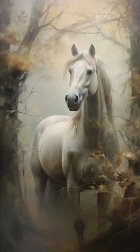 Pintura de diamantes Belouš en la niebla 30 × 40 cm