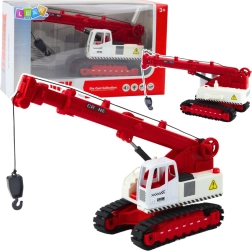 Grúa de orugas para niños con cabina giratoria, luces y sonidos