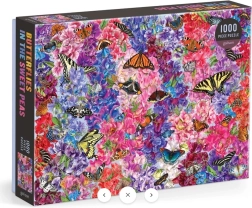 Puzzle Galison Mariposas en guisante de olor 1000 piezas