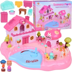 Casita magnética interactiva SCENERY PARK con luz y sonidos