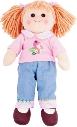 Muñeca de tela BIGJIGS TOYS Molly 38 cm